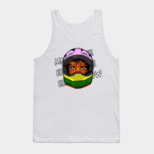 funny cat driver – Meeeeeeeow, the sound of formula m1ao (Jacques) Tank Top